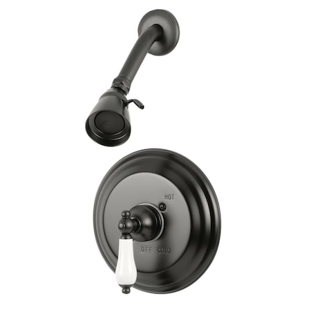 Kingston Brass Shower Faucet, 2, Wall Mount, Oil Rubbed Bronze KB3635PLSO
